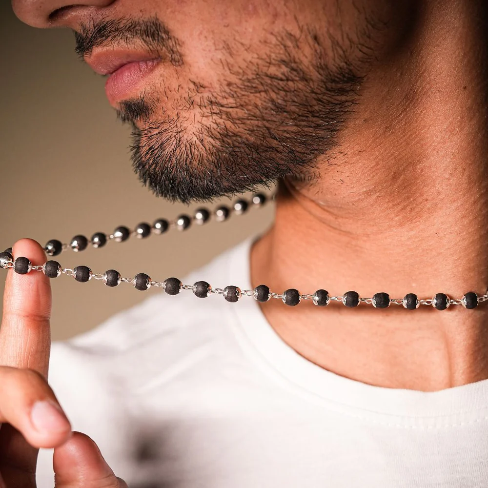 Original Karungali Mala | Natural Black Ebony Wood Prayer & Protection Beads | Premium Spiritual Necklace by JAPAKSH