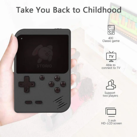 SUP Game Box Plus 400 in 1 Retro Handheld Gaming Console | Portable Rechargeable Video Game Console with TV Output