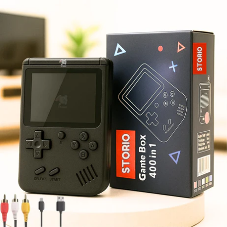SUP Game Box Plus 400 in 1 Retro Handheld Gaming Console | Portable Rechargeable Video Game Console with TV Output