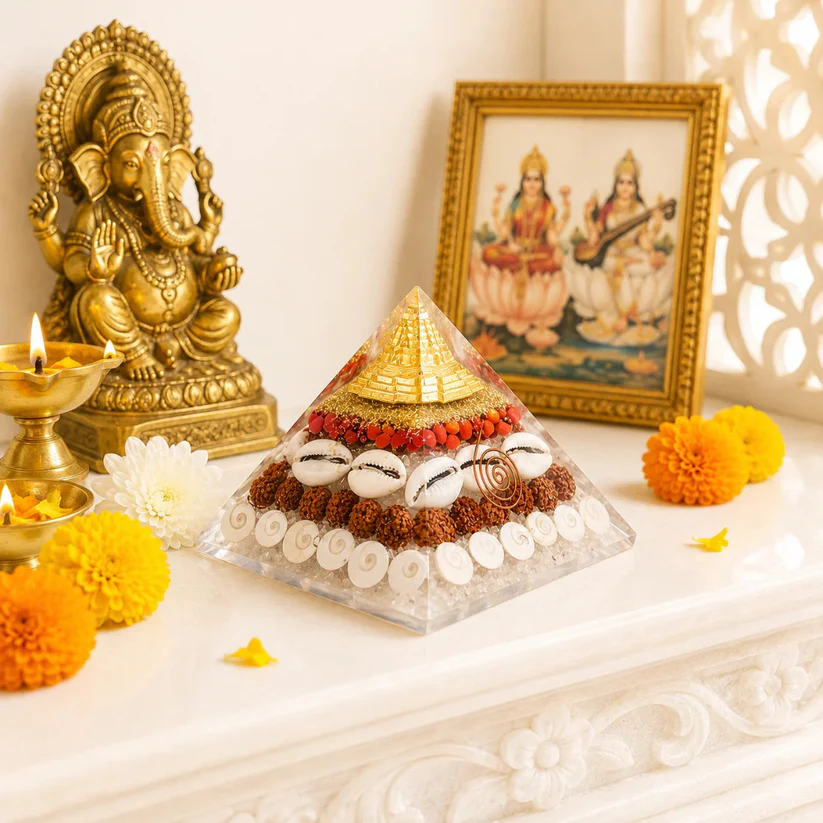 JAPAKSH Lakshmi Yantra Pyramid – Prosperity & Positive Energy