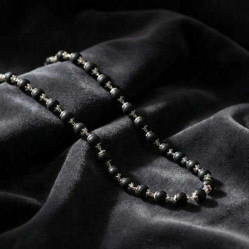 Original Karungali Mala | Natural Black Ebony Wood Prayer & Protection Beads | Premium Spiritual Necklace by JAPAKSH