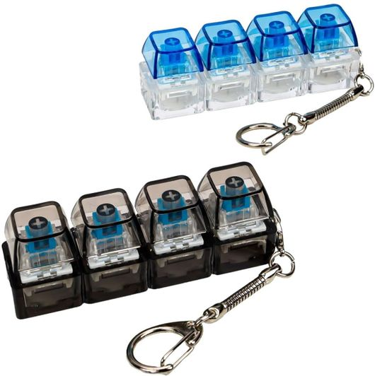 Mechanical Keyboard Switch Clicky Fidget Keychain – Portable Stress Relief & Tactile Click Toy