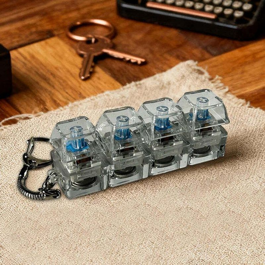 Mechanical Keyboard Switch Clicky Fidget Keychain – Portable Stress Relief & Tactile Click Toy