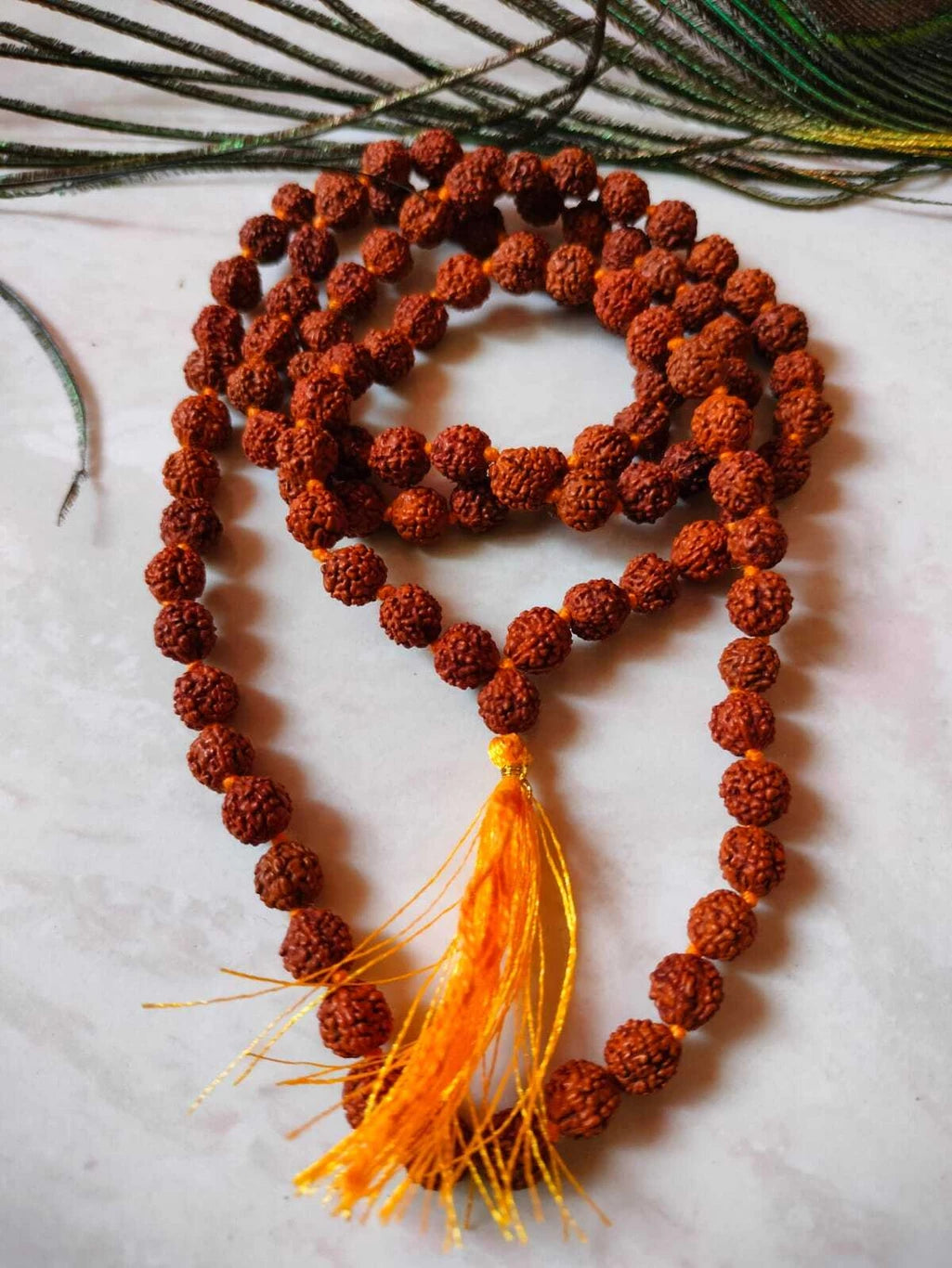 JAPAKSH Natural Rudraksha Japa Mala – 108 Beads