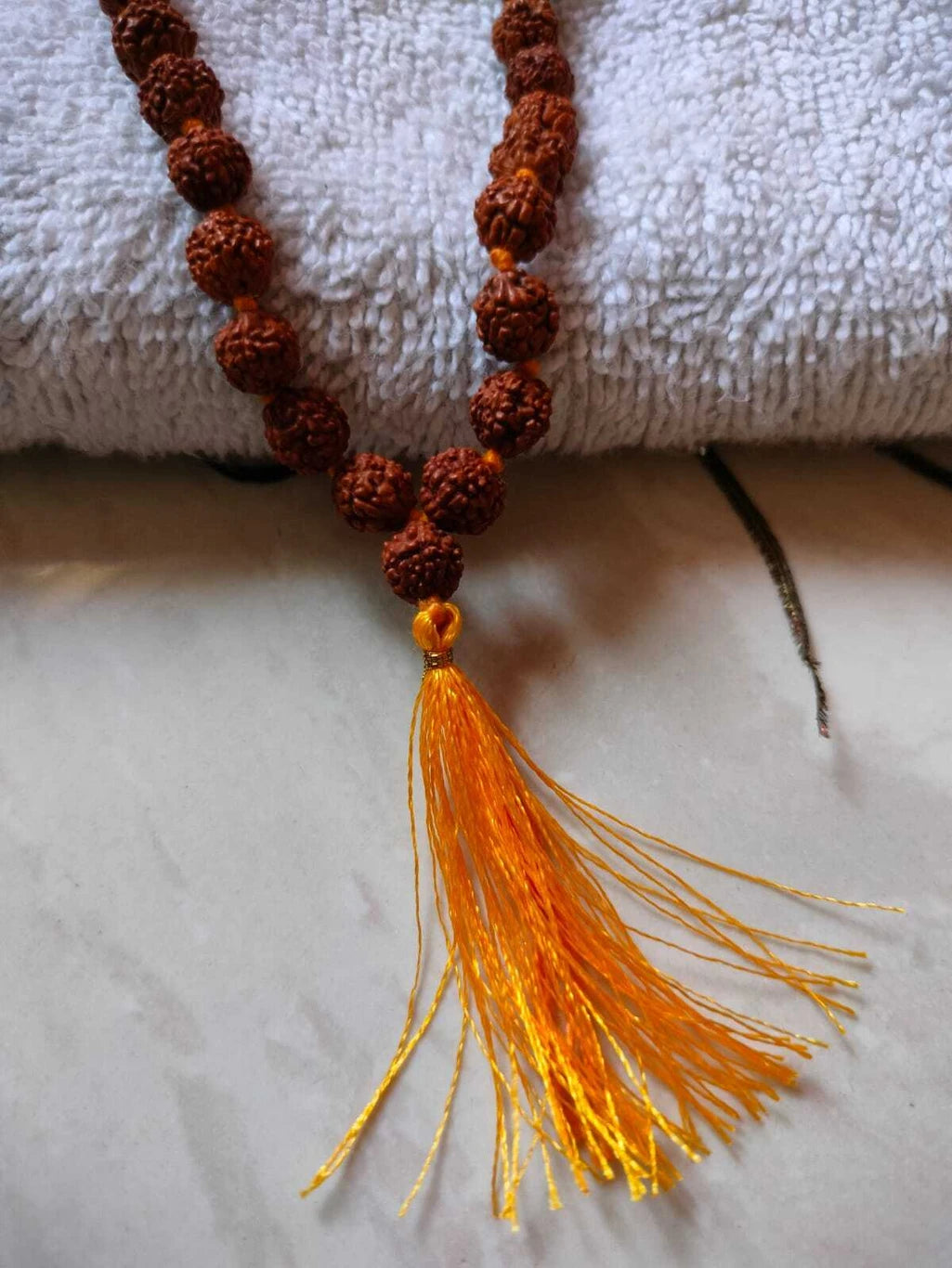 JAPAKSH Natural Rudraksha Japa Mala – 108 Beads
